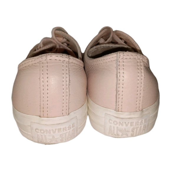 Converse All Star Lace Up Leather Sneaker Size W8/M6 Cap Toe Pink Streetwear - Picture 9 of 9